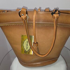 Cavalcanti Italian Leather Top Handle Satchel